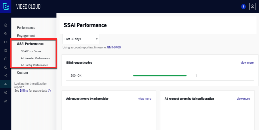 Descripción general del rendimiento de SSAI